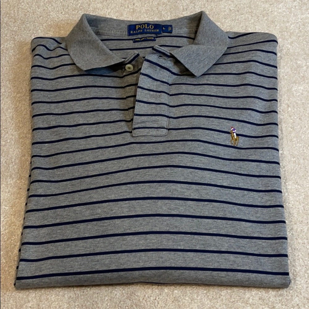 Polo Ralph Lauren Pima Soft Men Polo Shirt Sz L
